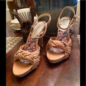 Beautiful Cream Cork Heels